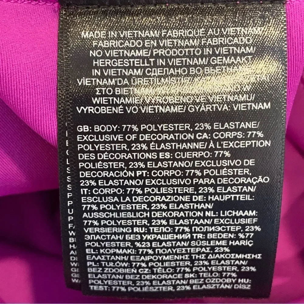 The North Face Elevation 7/8 Length Leggings Purple Cactus Flower Size Medium